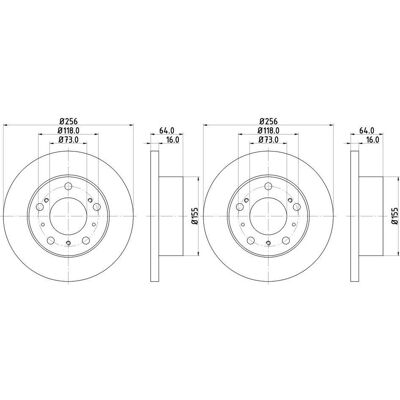 2x Hella Bremsscheiben 256mm Vorne Passend Für Citroën C25 Fiat Ducato Ta: Bremsscheibe A.b.s.: 15045 Aisin: Q6f1928s Alfa Romeo: 71740116 Alfa Romeo: 2x Hella Bremsscheiben 256mm Vorne Passend Für Citroën C25 Fiat Ducato Ta: Bremsscheibe A.b.s.: 15045 Aisin: Q6f1928s Alfa Romeo: 71740116 Alfa Romeo: