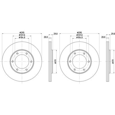 2x Hella Bremsscheiben 295mm Vorne Passend Für Nissan Patrol 52322: Bremsscheibe A.b.s.: 15575 A.b.s.: 16599 Amc: Fo2311 Ap Xenergy: X602780 Ashika: 6 2x Hella Bremsscheiben 295mm Vorne Passend Für Nissan Patrol 52322: Bremsscheibe A.b.s.: 15575 A.b.s.: 16599 Amc: Fo2311 Ap Xenergy: X602780 Ashika: 6