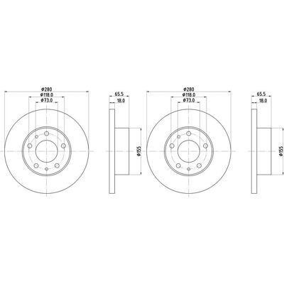 2x Hella Bremsscheiben 280mm Vorne Passend Für Citroën Jumper Fiat Ducato: Bremsscheibe A.b.s.: 16290 Ap Xenergy: X601555 Ashika: 60000238c Ate: 24011 2x Hella Bremsscheiben 280mm Vorne Passend Für Citroën Jumper Fiat Ducato: Bremsscheibe A.b.s.: 16290 Ap Xenergy: X601555 Ashika: 60000238c Ate: 24011