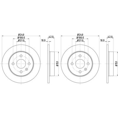 2x Hella Bremsscheiben 240mm Hinten Passend Für Chevrolet Corsa Opel Astr: Bremsscheibe A.b.s.: 16954 Abakus: 23104006 Abakus: 231040062 Aic: 51720 Ai 2x Hella Bremsscheiben 240mm Hinten Passend Für Chevrolet Corsa Opel Astr: Bremsscheibe A.b.s.: 16954 Abakus: 23104006 Abakus: 231040062 Aic: 51720 Ai