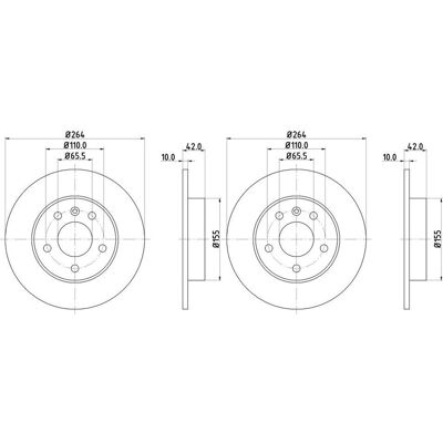 2x Hella Bremsscheiben 264mm Hinten Passend Für Chevrolet Zafira Opel Ast: Bremsscheibe A.b.s.: 16955 Abakus: 23104004 Abakus: 231040042 Aic: 51719 Ai 2x Hella Bremsscheiben 264mm Hinten Passend Für Chevrolet Zafira Opel Ast: Bremsscheibe A.b.s.: 16955 Abakus: 23104004 Abakus: 231040042 Aic: 51719 Ai