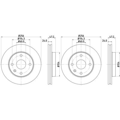 2x Hella Bremsscheiben 256mm Vorne Passend Für Chevrolet Epica Evanda Rez: Bremsscheibe A.b.s.: 17414 Abakus: 23103141 Abakus: 231031412 Aisin: L6f156 2x Hella Bremsscheiben 256mm Vorne Passend Für Chevrolet Epica Evanda Rez: Bremsscheibe A.b.s.: 17414 Abakus: 23103141 Abakus: 231031412 Aisin: L6f156