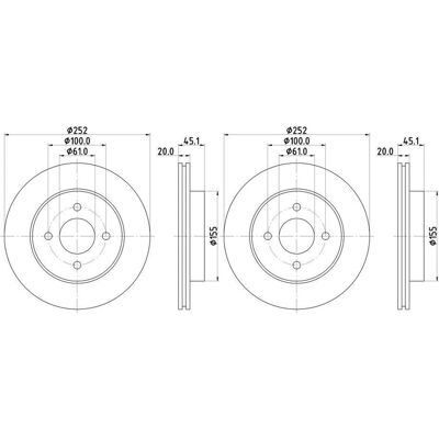 2x Hella Bremsscheiben 252mm Vorne Passend Für Nissan Almera 54488: Bremsscheibe A.b.s.: 16990 Ackoja: A3880004 Ashika: 6001111c Ate: 24012002031 Blue 2x Hella Bremsscheiben 252mm Vorne Passend Für Nissan Almera 54488: Bremsscheibe A.b.s.: 16990 Ackoja: A3880004 Ashika: 6001111c Ate: 24012002031 Blue