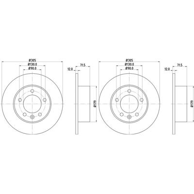 2x Hella Bremsscheiben 305mm Hinten Passend Für Nissan Interstar Nv400 Op: Bremsscheibe A.b.s.: 18182 Abakus: 23104062 Abakus: 231040622 Aisin: B6r129 2x Hella Bremsscheiben 305mm Hinten Passend Für Nissan Interstar Nv400 Op: Bremsscheibe A.b.s.: 18182 Abakus: 23104062 Abakus: 231040622 Aisin: B6r129