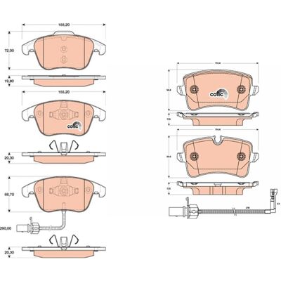 Trw Bremsbeläge Vorne + Hinten Passend Für Audi A4 B8 A5 8t: Bremsbelagsatz, Scheibenbremse A.b.s.: 37588 A.b.s.: 37830 Abakus: 23102019 Abakus: 23102 Trw Bremsbeläge Vorne + Hinten Passend Für Audi A4 B8 A5 8t: Bremsbelagsatz, Scheibenbremse A.b.s.: 37588 A.b.s.: 37830 Abakus: 23102019 Abakus: 23102