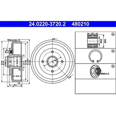 2x Ate Bremstrommeln 203mm Hinten Passend Für Ford Focus Ssangyong Actyon: Bremstrommel A.b.s.: 2715s Ashika: 56000305c Ate: 24022030202 Ate: 24022037 2x Ate Bremstrommeln 203mm Hinten Passend Für Ford Focus Ssangyong Actyon: Bremstrommel A.b.s.: 2715s Ashika: 56000305c Ate: 24022030202 Ate: 24022037