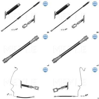 6x Meyle Bremsschlauch Vorne + Hinten Passend Für Audi Tt 8n3 8n9 Bj 1999-2006: Bremsschlauch A.b.s.: Sl4957 Ate: 24514305603 Audi: 8n0611707a Bogap: 6x Meyle Bremsschlauch Vorne + Hinten Passend Für Audi Tt 8n3 8n9 Bj 1999-2006: Bremsschlauch A.b.s.: Sl4957 Ate: 24514305603 Audi: 8n0611707a Bogap: