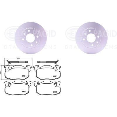 Hella Bremsscheiben + Beläge 247mm Vorne Passend Für Citroen Saxo Peugeot 106: Bremsscheibe A.b.s.: 15315 Abakus: 23103067 Abakus: 231030672 Aic: 5363 Hella Bremsscheiben + Beläge 247mm Vorne Passend Für Citroen Saxo Peugeot 106: Bremsscheibe A.b.s.: 15315 Abakus: 23103067 Abakus: 231030672 Aic: 5363
