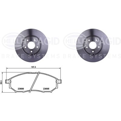 Hella Bremsenset 320mm Vorne Passend Für Nissan Qashqai J10 Renault Koleos: Bremsscheibe A.b.s.: 17945 Abakus: 23103219 Abakus: 231032192 Ackoja: A388 Hella Bremsenset 320mm Vorne Passend Für Nissan Qashqai J10 Renault Koleos: Bremsscheibe A.b.s.: 17945 Abakus: 23103219 Abakus: 231032192 Ackoja: A388