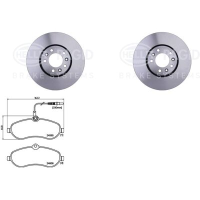 Hella Bremsenset Vorne Passend Für Citroen Jumpy Peugeot Expert Fiat Scudo: Bremsscheibe A.b.s.: 17773 Abakus: 23103101 Abakus: 231031012 Ap: 25152v A Hella Bremsenset Vorne Passend Für Citroen Jumpy Peugeot Expert Fiat Scudo: Bremsscheibe A.b.s.: 17773 Abakus: 23103101 Abakus: 231031012 Ap: 25152v A