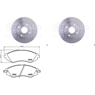 Hella Bremsscheiben + Beläge 256mm Vorne Passend Für Chevrolet Lacetti Nubira: Bremsscheibe A.b.s.: 17414 Abakus: 23103141 Abakus: 231031412 Aisin: L6 Hella Bremsscheiben + Beläge 256mm Vorne Passend Für Chevrolet Lacetti Nubira: Bremsscheibe A.b.s.: 17414 Abakus: 23103141 Abakus: 231031412 Aisin: L6