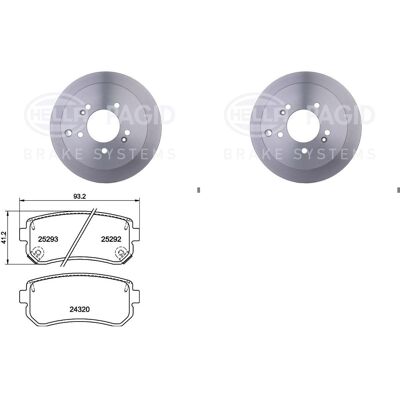 Hella Bremsscheiben + Beläge 284mm Hinten Passend Für Hyundai Ix35 Bj 2009-2015: Bremsscheibe A.b.s.: 17200 Abakus: 23104027 Abakus: 231040272 Ackoja: Hella Bremsscheiben + Beläge 284mm Hinten Passend Für Hyundai Ix35 Bj 2009-2015: Bremsscheibe A.b.s.: 17200 Abakus: 23104027 Abakus: 231040272 Ackoja: