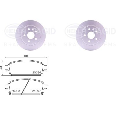 Hella Bremsscheiben + Beläge 268mm Hinten Passend Für Opel Mokka Chevrolet Trax: Bremsbelagsatz, Scheibenbremse A.b.s.: 37790 Abakus: 23102026 Aisin: Hella Bremsscheiben + Beläge 268mm Hinten Passend Für Opel Mokka Chevrolet Trax: Bremsbelagsatz, Scheibenbremse A.b.s.: 37790 Abakus: 23102026 Aisin: