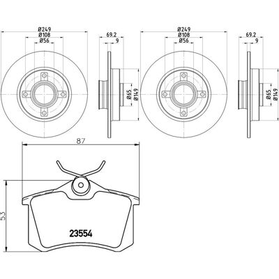 Hella Bremsscheiben + Beläge Hinten Passend Für Peugeot 208 207 2008 Citroen C3: Bremsbelagsatz, Scheibenbremse A.b.s.: 35351 A.b.s.: 36623 A.b.s.: 36 Hella Bremsscheiben + Beläge Hinten Passend Für Peugeot 208 207 2008 Citroen C3: Bremsbelagsatz, Scheibenbremse A.b.s.: 35351 A.b.s.: 36623 A.b.s.: 36