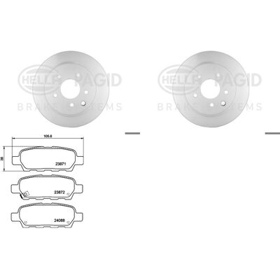 Hella Bremsenset 291mm Hinten Passend Für Nissan Qashqai J10 Bj. 2006-2013: Bremsscheibe A.b.s.: 17890 Abakus: 23104088 Abakus: 231040882 Ackoja: A384 Hella Bremsenset 291mm Hinten Passend Für Nissan Qashqai J10 Bj. 2006-2013: Bremsscheibe A.b.s.: 17890 Abakus: 23104088 Abakus: 231040882 Ackoja: A384