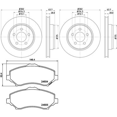Hella Bremsscheiben + Beläge Vorne Passend Für Dodge Nitro + Jeep Cherokee Kk: Bremsscheibe A.b.s.: 18018 Ap: 20089v Ashika: 6000012c Ate: 24012802701 Hella Bremsscheiben + Beläge Vorne Passend Für Dodge Nitro + Jeep Cherokee Kk: Bremsscheibe A.b.s.: 18018 Ap: 20089v Ashika: 6000012c Ate: 24012802701