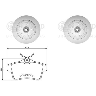Hella Bremsscheiben + Beläge 268mm Hinten Passend Für Citroen C4 Ds4 Ds5: Bremsbelagsatz, Scheibenbremse A.b.s.: 37762 Abakus: 23102060 Aisin: Bppe201 Hella Bremsscheiben + Beläge 268mm Hinten Passend Für Citroen C4 Ds4 Ds5: Bremsbelagsatz, Scheibenbremse A.b.s.: 37762 Abakus: 23102060 Aisin: Bppe201