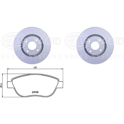 Hella Bremsscheiben + Beläge 283mm Vorne Passend Für Citroen C3 C4 Xsara Picasso: Bremsscheibe A.b.s.: 17338 Abakus: 23103008 Abakus: 231030082 Aic: 5 Hella Bremsscheiben + Beläge 283mm Vorne Passend Für Citroen C3 C4 Xsara Picasso: Bremsscheibe A.b.s.: 17338 Abakus: 23103008 Abakus: 231030082 Aic: 5