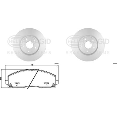 Hella Bremsscheiben + Beläge Vorne Passend Für Fiat Freemont + Chrysler Voyager: Bremsscheibe A.b.s.: 17993 A.b.s.: 18405 Aisin: P6f1607s Aisin: P6f16 Hella Bremsscheiben + Beläge Vorne Passend Für Fiat Freemont + Chrysler Voyager: Bremsscheibe A.b.s.: 17993 A.b.s.: 18405 Aisin: P6f1607s Aisin: P6f16