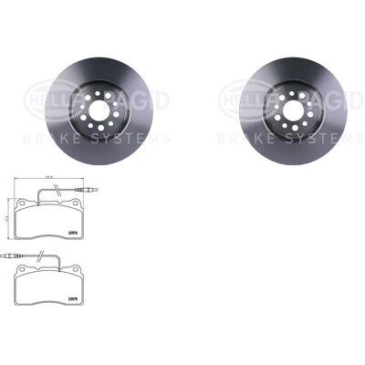 Hella Bremsscheiben + Beläge 310mm Vorne Passend Für Citroen C8 Ulysse 807: Bremsscheibe A.b.s.: 17445 Ap Xenergy: X602955 Ashika: 60000613c Ate: 2401 Hella Bremsscheiben + Beläge 310mm Vorne Passend Für Citroen C8 Ulysse 807: Bremsscheibe A.b.s.: 17445 Ap Xenergy: X602955 Ashika: 60000613c Ate: 2401