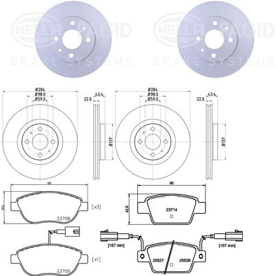 Hella Bremsenset Vorne+hinten Passend Für Fiat Bravo 198 Lancia Delta 844: Bremsscheibe A.b.s.: 15049 A.b.s.: 15952 Abakus: 23104038 Abakus: 231040382 Hella Bremsenset Vorne+hinten Passend Für Fiat Bravo 198 Lancia Delta 844: Bremsscheibe A.b.s.: 15049 A.b.s.: 15952 Abakus: 23104038 Abakus: 231040382