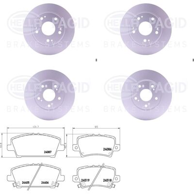 Hella Bremsscheiben + Beläge Vorne + Hinten Passend Für Honda Civc 8 Viii Fn Fk: Bremsscheibe A.b.s.: 17798 Abakus: 23104077 Abakus: 231040772 Ackoja: Hella Bremsscheiben + Beläge Vorne + Hinten Passend Für Honda Civc 8 Viii Fn Fk: Bremsscheibe A.b.s.: 17798 Abakus: 23104077 Abakus: 231040772 Ackoja: