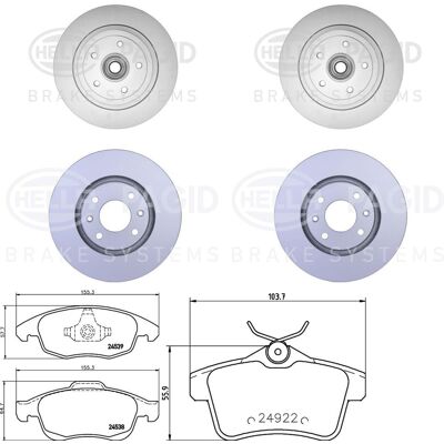 Hella Bremsenset Vorne+hinten Passend Für Peugeot 5008 Citroen C4 Ds4 Ds5: Bremsscheibe A.b.s.: 17835 A.b.s.: 17835c Abakus: 23104012 Abakus: 23104012 Hella Bremsenset Vorne+hinten Passend Für Peugeot 5008 Citroen C4 Ds4 Ds5: Bremsscheibe A.b.s.: 17835 A.b.s.: 17835c Abakus: 23104012 Abakus: 23104012