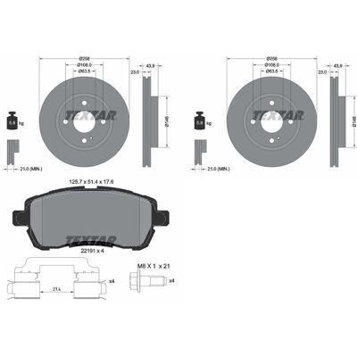 Textar Bremsscheiben 258mm + Beläge Vorne Passend Für Ford Ka+ 3 Iii: Bremsbelagsatz, Scheibenbremse A.b.s.: 35165 Aisin: Bpfd7012 Ate: 13046026052 Bl Textar Bremsscheiben 258mm + Beläge Vorne Passend Für Ford Ka+ 3 Iii: Bremsbelagsatz, Scheibenbremse A.b.s.: 35165 Aisin: Bpfd7012 Ate: 13046026052 Bl