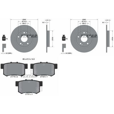 Textar Bremsscheiben 260mm + Beläge Hinten Passend Für Honda Cr-z Zf: Bremsscheibe A.b.s.: 18174 Ashika: 6104447c Blue Print: Adh243120 Bogap: H821112 Textar Bremsscheiben 260mm + Beläge Hinten Passend Für Honda Cr-z Zf: Bremsscheibe A.b.s.: 18174 Ashika: 6104447c Blue Print: Adh243120 Bogap: H821112