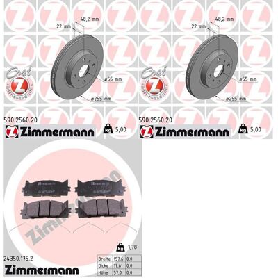 Zimmermann Bremsscheiben 255mm + Beläge Vorne Passend Für Toyota Corolla E10 E11: Bremsbelagsatz, Scheibenbremse A.b.s.: 37677 Abakus: 23101081 Ackoja Zimmermann Bremsscheiben 255mm + Beläge Vorne Passend Für Toyota Corolla E10 E11: Bremsbelagsatz, Scheibenbremse A.b.s.: 37677 Abakus: 23101081 Ackoja