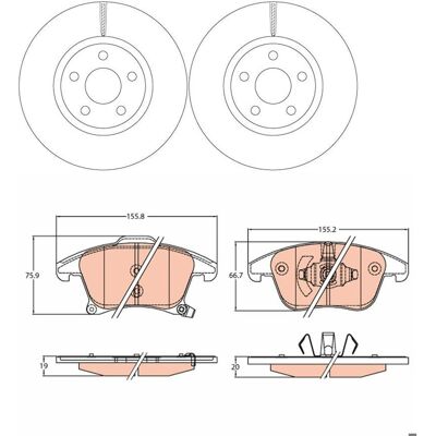 Trw Bremsscheiben 300mm + Beläge Vorne Passend Für Ford Galaxy Ck + S-max Cj: Bremsscheibe A.b.s.: 18471 Abakus: 23103422 Ate: 24012802981 Blue Print: Trw Bremsscheiben 300mm + Beläge Vorne Passend Für Ford Galaxy Ck + S-max Cj: Bremsscheibe A.b.s.: 18471 Abakus: 23103422 Ate: 24012802981 Blue Print: