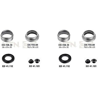 2x Snr Achskörperlager Hinterachse Passend Für Peugeot 206 Links+rechts: 2x Snr Achskörperlager Hinterachse Passend Für Peugeot 206 Links+rechts: