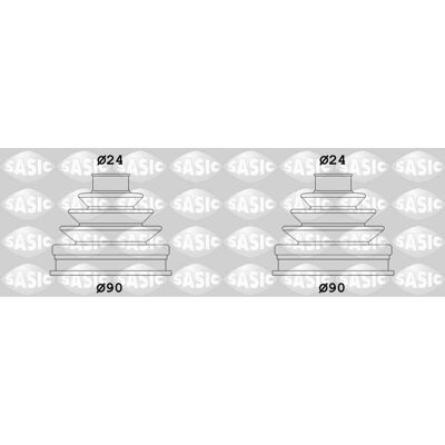 SASIC - 3B0498203F - radseitig - Faltenbalgsatz SASIC - 3B0498203F - radseitig - Faltenbalgsatz