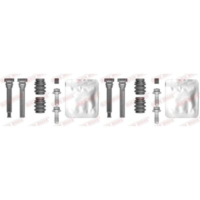 2x Quick Brake Führungshülsen-satz Bremssattel Vorne Passend Für Honda Jazz: 2x Quick Brake Führungshülsen-satz Bremssattel Vorne Passend Für Honda Jazz: