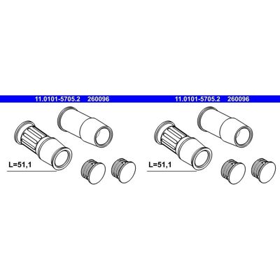 2x Ate Führungshülsen-satz Bremssattel Vorne Passend Für Seat Alhambra Vw Sharan: Führungshülsensatz, Bremssattel Ate: 11010157052 Bmw: 34116765963 Se 2x Ate Führungshülsen-satz Bremssattel Vorne Passend Für Seat Alhambra Vw Sharan: Führungshülsensatz, Bremssattel Ate: 11010157052 Bmw: 34116765963 Se