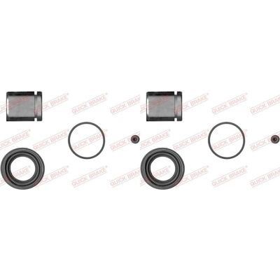 2x Quick Brake Reparatursatz Bremssattel Hinten Passend Für Jeep Grand: 2x Quick Brake Reparatursatz Bremssattel Hinten Passend Für Jeep Grand: