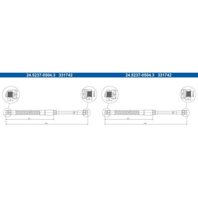 2x Ate Bremsschlauch Vorne Passend Für Audi A3 Seat Leon Skoda Superb Vw Eos Gol: Bremsschlauch A.b.s.: Sl5958 Ate: 24523705043 Automega: 120025110 Bo 2x Ate Bremsschlauch Vorne Passend Für Audi A3 Seat Leon Skoda Superb Vw Eos Gol: Bremsschlauch A.b.s.: Sl5958 Ate: 24523705043 Automega: 120025110 Bo