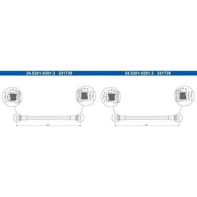 2x Ate Bremsschlauch Bremsschläuche Hinten Passend Für Audi 80: Bremsschlauch A.b.s.: Sl3581 Aic: 50942 Aic: 51363 Ate: 24520102013 Automega: 12003101 2x Ate Bremsschlauch Bremsschläuche Hinten Passend Für Audi 80: Bremsschlauch A.b.s.: Sl3581 Aic: 50942 Aic: 51363 Ate: 24520102013 Automega: 12003101
