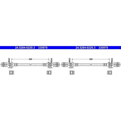 2x Ate Bremsschlauch Bremsschläuche Hinten Passend Für Chevrolet Matiz Spark Dae: Bremsschlauch A.b.s.: Sl4916 Ate: 24528402203 Blue Print: Adg05328 B 2x Ate Bremsschlauch Bremsschläuche Hinten Passend Für Chevrolet Matiz Spark Dae: Bremsschlauch A.b.s.: Sl4916 Ate: 24528402203 Blue Print: Adg05328 B
