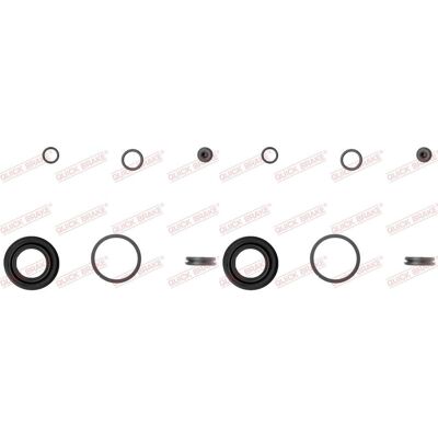 2x Quick Brake Reparatursatz Bremssattel Hinten Passend Für Hyundai Coupe Elantr: 2x Quick Brake Reparatursatz Bremssattel Hinten Passend Für Hyundai Coupe Elantr: