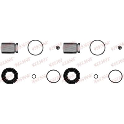 2x Quick Brake Reparatursatz Bremssattel Hinten Passend Für Audi A3 Q2 Tt Cupra: 2x Quick Brake Reparatursatz Bremssattel Hinten Passend Für Audi A3 Q2 Tt Cupra: