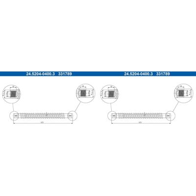 2x Ate Bremsschlauch Bremsschläuche Hinten Passend Für Audi Q7 Porsche Cayenne V: Bremsschlauch A.b.s.: Sl5719 Ate: 24520404003 Automega: 120032510 Bo 2x Ate Bremsschlauch Bremsschläuche Hinten Passend Für Audi Q7 Porsche Cayenne V: Bremsschlauch A.b.s.: Sl5719 Ate: 24520404003 Automega: 120032510 Bo