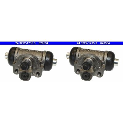 2x Ate Radbremszylinder Radzylinder Links+rechts Hinten Passend Für Nissan Evali: Radbremszylinder A.b.s.: 72079 Ashika: 6701103 Ate: 24322217353 Blue 2x Ate Radbremszylinder Radzylinder Links+rechts Hinten Passend Für Nissan Evali: Radbremszylinder A.b.s.: 72079 Ashika: 6701103 Ate: 24322217353 Blue