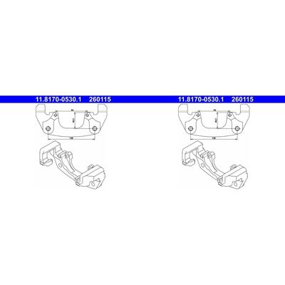 2x Ate Bremssattel Halter Träger Vorne Passend Für Bmw X3 X5: Halter, Bremssattel A.b.s.: 125354 Ate: 11817005301 Bmw: 34111166233 Bmw: 34116768437 Gh 2x Ate Bremssattel Halter Träger Vorne Passend Für Bmw X3 X5: Halter, Bremssattel A.b.s.: 125354 Ate: 11817005301 Bmw: 34111166233 Bmw: 34116768437 Gh