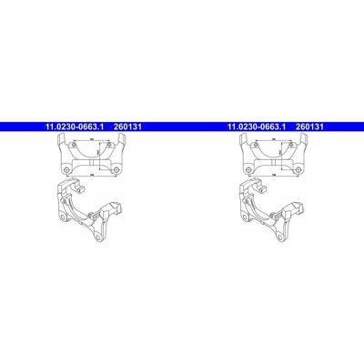 2x Ate Bremssattel Halter Träger Vorne Passend Für Audi A3 A4 A6 Skoda Superb: Halter, Bremssattel A.b.s.: 125295 Ate: 11023006631 Gh: Gh449963 Kamoka 2x Ate Bremssattel Halter Träger Vorne Passend Für Audi A3 A4 A6 Skoda Superb: Halter, Bremssattel A.b.s.: 125295 Ate: 11023006631 Gh: Gh449963 Kamoka