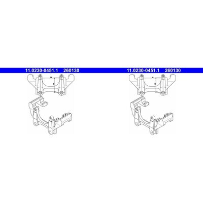2x Ate Bremssattel Halter Träger Vorne Passend Für Audi A3 A6 Tt Seat Ibiza: Halter, Bremssattel A.b.s.: 125328 Ate: 11023004511 Budweg Caliper: 40224 2x Ate Bremssattel Halter Träger Vorne Passend Für Audi A3 A6 Tt Seat Ibiza: Halter, Bremssattel A.b.s.: 125328 Ate: 11023004511 Budweg Caliper: 40224