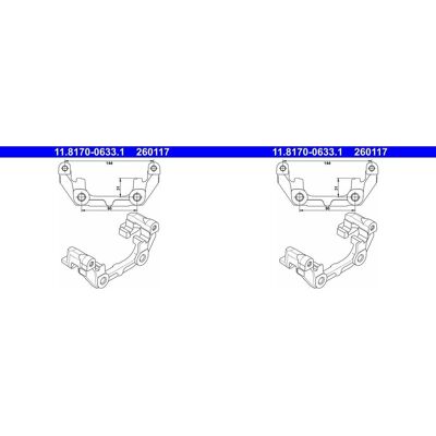 2x Ate Bremssattel Halter Träger Hinten Passend Für Opel Signum Vectra Saab 9-3: Halter, Bremssattel A.b.s.: 125288 Ate: 11817006331 Budweg Caliper: 4 2x Ate Bremssattel Halter Träger Hinten Passend Für Opel Signum Vectra Saab 9-3: Halter, Bremssattel A.b.s.: 125288 Ate: 11817006331 Budweg Caliper: 4