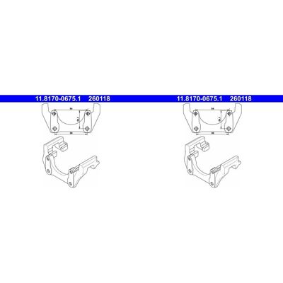 2x Ate Bremssattel Halter Träger Hinten Passend Für Volvo Xc90: Halter, Bremssattel A.b.s.: 125299 Ate: 11817006751 Budweg Caliper: 4038521 Rap Brakes 2x Ate Bremssattel Halter Träger Hinten Passend Für Volvo Xc90: Halter, Bremssattel A.b.s.: 125299 Ate: 11817006751 Budweg Caliper: 4038521 Rap Brakes