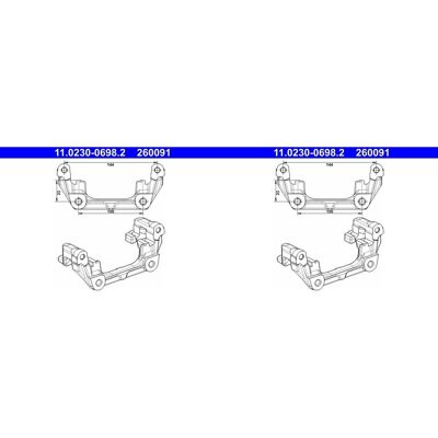 2x Ate Bremssattel Halter Träger Hinten Passend Für Ford C-max Focus Tourneo: Halter, Bremssattel A.b.s.: 125017 Ate: 11023006982 Budweg Caliper: 4033 2x Ate Bremssattel Halter Träger Hinten Passend Für Ford C-max Focus Tourneo: Halter, Bremssattel A.b.s.: 125017 Ate: 11023006982 Budweg Caliper: 4033