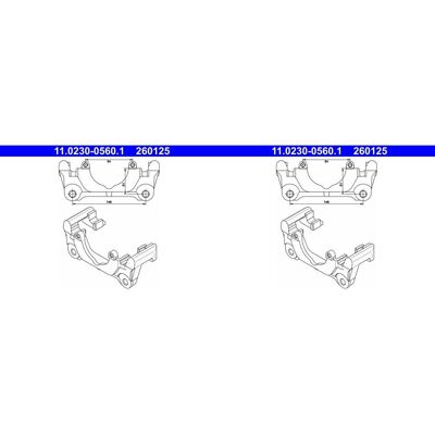 2x Ate Bremssattel Halter Träger Vorne Passend Für Audi A4 A6 Seat Exeo: Halter, Bremssattel A.b.s.: 125327 Ate: 11023005601 Budweg Caliper: 4024821 M 2x Ate Bremssattel Halter Träger Vorne Passend Für Audi A4 A6 Seat Exeo: Halter, Bremssattel A.b.s.: 125327 Ate: 11023005601 Budweg Caliper: 4024821 M